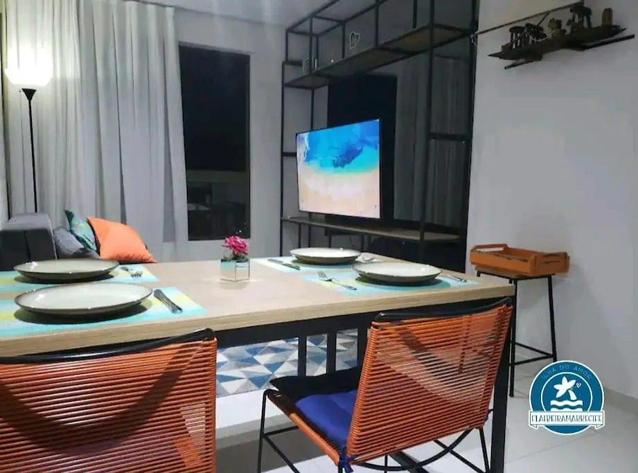 רסיפה Flats Vista Para O Mar - Pe Na Areia - 4 Opcoes De Quarto Com Cafe Da Manha 0*,